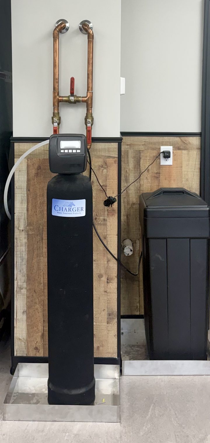 Charger water softener installed by A.W. Crooks